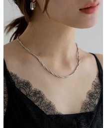 ボール×スネークチェーンコンビネックレス[mb] - アクセサリー通販 | 人気レディースファッション - Re:EDIT（リエディ）