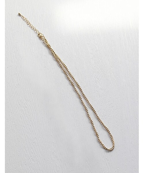 Re:EDIT（リエディ）の「ボール×スネークチェーンコンビネックレス[mb] - アクセサリー通販 | 人気レディースファッション - Re:EDIT（リエディ）（その他・レディース・ゴールド/シルバー・フリーサイズ）」の4枚目の写真