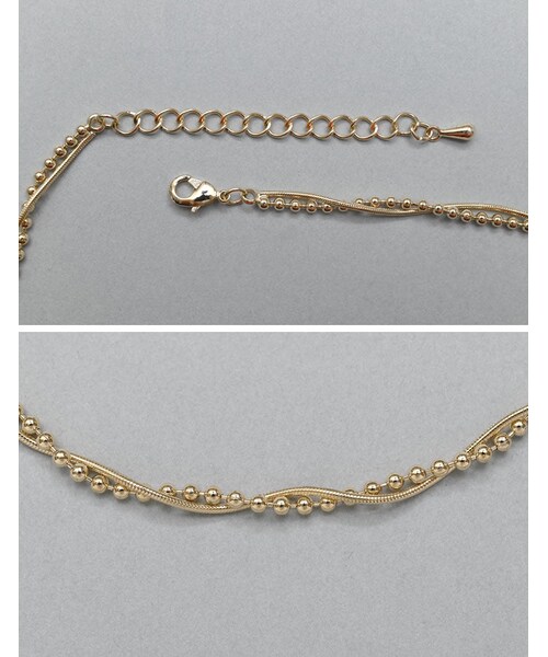 Re:EDIT（リエディ）の「ボール×スネークチェーンコンビネックレス[mb] - アクセサリー通販 | 人気レディースファッション - Re:EDIT（リエディ）（その他・レディース・ゴールド/シルバー・フリーサイズ）」の11枚目の写真