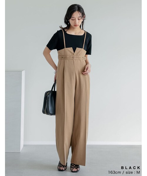 Re:EDIT（リエディ）の「スクエアネックレーヨン混ニットトップス - トップス通販 | 人気レディースファッション - Re:EDIT（リエディ）（その他・レディース・ブラック/ホワイト/グレー/ブルー/レッド/ベージュ・M/L）」の20枚目の写真