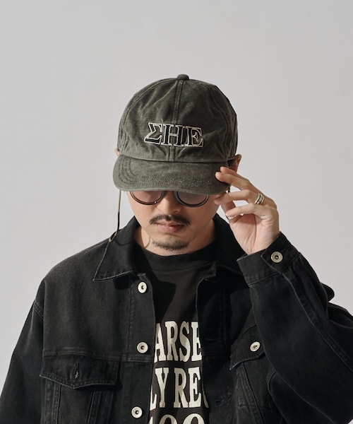 Lui's(ルイス)の「【CPH】deep 6panel cap greek(キャップ・メンズ・ブルー/アイボリー/ブラック・F)」の3枚目の写真