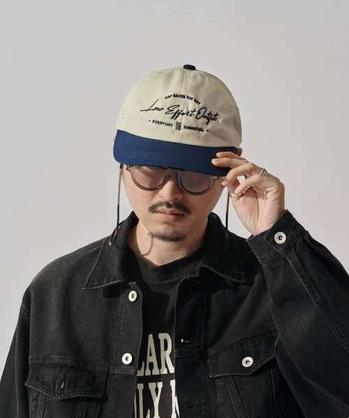Lui's（ルイス）の「【CPH】6panel cap two-tone（キャップ・メンズ・ブラウン/ネイビー・F）」の2枚目の写真