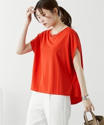 nissen | 二の腕カバードルマントップス【接触冷感・ＵＶカット】(Tシャツ/カットソー)