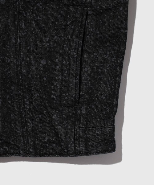 ADAM ET ROPE'(アダムエロペ)の「【Etudes Studio/エチュードストゥディオ】SLIM DENIM JACKET DOTTED(デニムジャケット・メンズ・ブラック・L/M/S)」の9枚目の写真