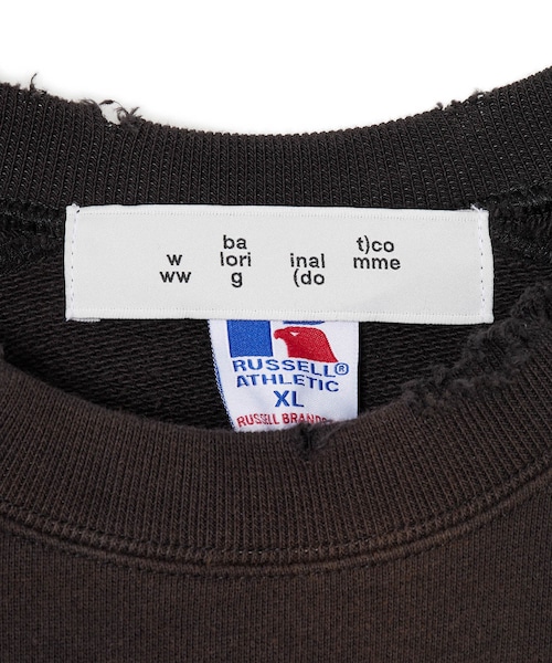 ADAM ET ROPE'(アダムエロペ)の「【BAL/バル】RUSSELL ATHLETIC HIGH COTTON DISTRESSED CREW(スウェット・メンズ・スミクロ・2/3)」の11枚目の写真