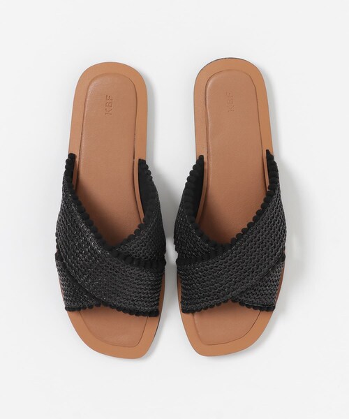 KBF（ケイビーエフ）の「ペーパークロスサンダル∴（サンダル・レディース・MULTI/BEIGE MIX/BLACK・36/37/38）」の6枚目の写真