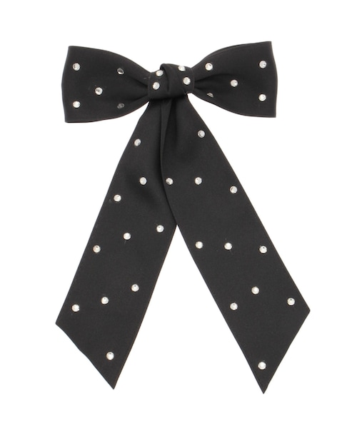 jouetie（ジュエティ）の「ビジュービッグリボンバレッタ（バレッタ/ヘアクリップ・レディース・オフホワイト/ブラック/ピンク・F）」の4枚目の写真