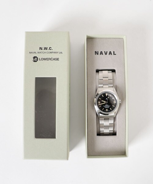 URBAN RESEARCH(アーバンリサーチ)の「NAVALWATCH NAVALWATCH by LOWERCASE(アナログ腕時計・メンズ・SILVER/BLK・Free)」の9枚目の写真