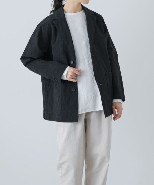 かぐれ（カグレ）の「『ユニセックス』Tailored jacket（テーラードジャケット・レディース・BEIGE/BLACK/MOCHA・1/2）」の22枚目の写真