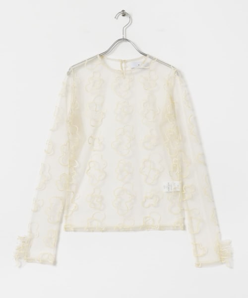 URBAN RESEARCH(アーバンリサーチ)の「Po/ sheer tulle top ameba(その他トップス・レディース・yellow/black・FREE)」の11枚目の写真