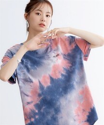miclat | 大きいサイズ　タイダイ柄バックロゴチュニック　miclat(Tシャツ/カットソー)