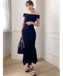 RESEXXY | オフショルマーメイドニットワンピース(ワンピース)