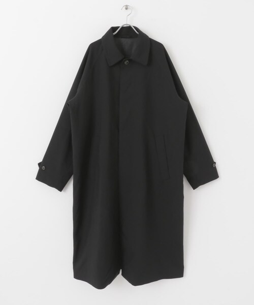 SENSE OF PLACE by URBAN RESEARCH（センスオブプレイスバイアーバンリサーチ）の「『ユニセックス』バルマカーンルーズコート（ステンカラーコート・メンズ・BLACK/BROWN/BLUE・M/L）」の16枚目の写真