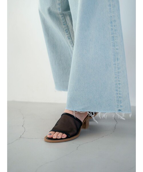 Ungrid（アングリッド）の「メッシュヒールサンダル（サンダル・レディース・オフホワイト/ブラック・S/M/L）」の12枚目の写真