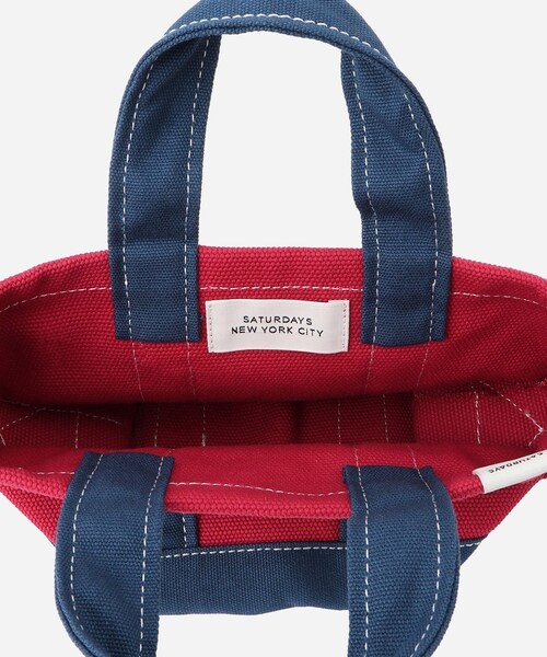 Saturdays NYC(サタデーズ ニューヨークシティ )の「Canvas Mini Tote Bag(トートバッグ・レディース・ブラック/キミドリ/ネイビー/レッド/イエロー・F)」の16枚目の写真