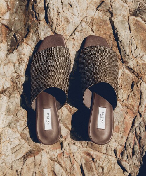 URBAN RESEARCH（アーバンリサーチ）の「『別注』 MILLIWM×URBAN RESEARCH　オープントゥミュール（サンダル・レディース・ブラウン/ナチュラル・36/37/38）」の10枚目の写真