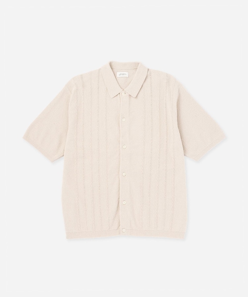 Saturdays NYC(サタデーズ ニューヨークシティ )の「Kenneth Knit SS Shirt(ポロシャツ・レディース・ブラック/キナリ/レンガ・L/M/S/XL)」の2枚目の写真