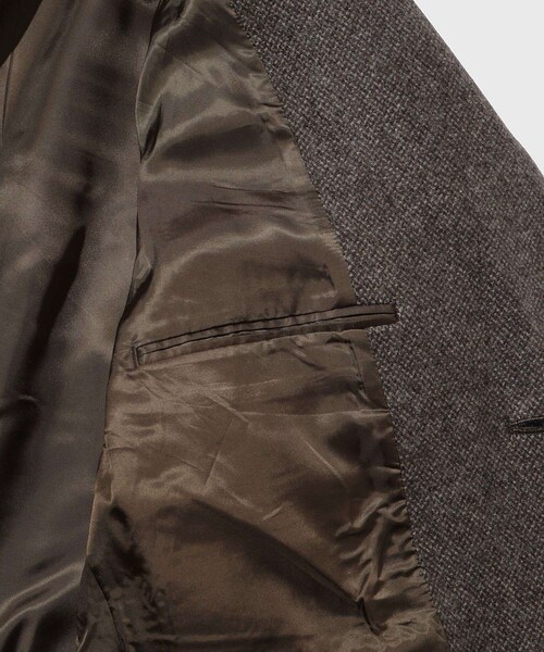 ADAM ET ROPE'(アダムエロペ)の「【URU/ウル】OVER JACKET(テーラードジャケット・メンズ・ダークブラウン・2)」の9枚目の写真