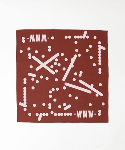 URBAN RESEARCH（アーバンリサーチ）の「UNDERCONSTRUCTION BANDANA∴（バンダナ/スカーフ・メンズ・BURGUNDY/CHARCOAL/GREEN・-0）」の4枚目の写真