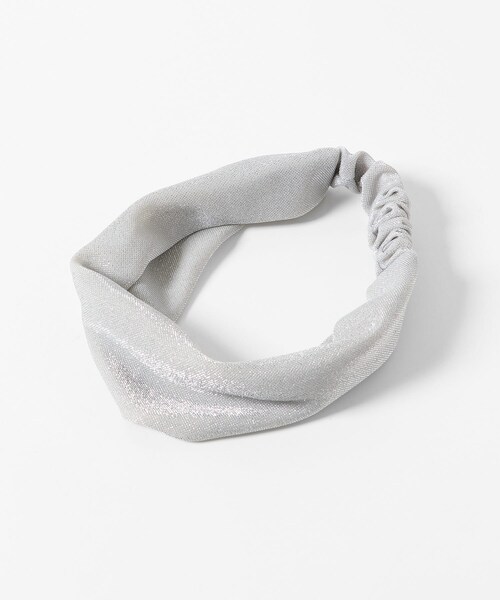 URBAN RESEARCH Sonny Label（アーバンリサーチサニーレーベル）の「ラメヘアターバン（ヘアバンド・レディース・ブラック/グレー・one）」の13枚目の写真
