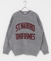 ITEMS URBANRESEARCH | スウェットライクロゴニット(ニット/セーター)
