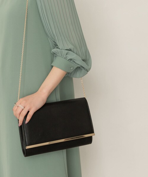 RODE SKO（ロデスコ）の「サブバッグ付3WAYパーティクラッチ（クラッチバッグ・レディース・BLACK/GOLD/SILVER・one）」の4枚目の写真