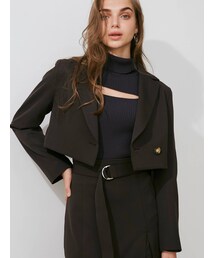 MERCURYDUO | クロップドジャケット(テーラードジャケット)