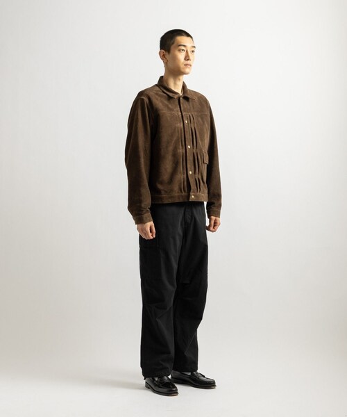 Saturdays NYC(サタデーズ ニューヨークシティ )の「Emil Type-1 Suede Leather Jacket(ブルゾン・レディース・ブラウン・L/M/S/XL)」の14枚目の写真