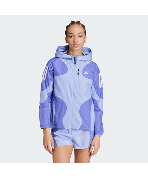 adidas(アディダス)の「オウン ザ ラン ベース WIND. RDY ジャケット(ジャケット/アウター・レディース・ブルー・J/S/J/M/J/L/J/XL/J/2XL/XS/M/L/3XL/5XL/J/XS/J/3XL)」の2枚目の写真