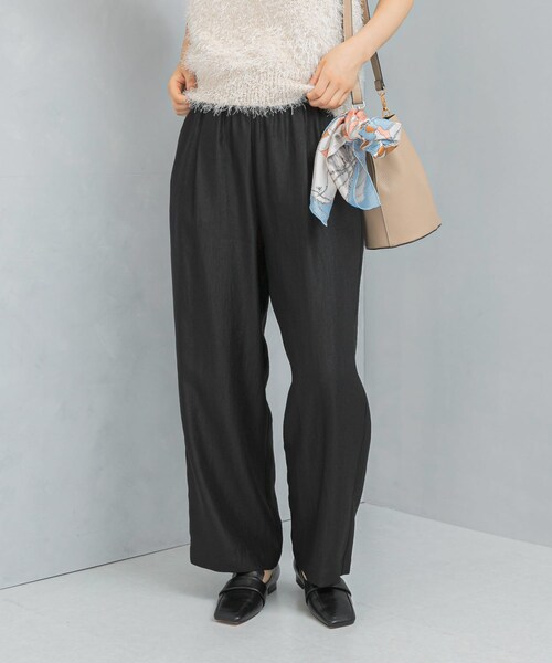 URBAN RESEARCH ROSSO（アーバンリサーチロッソ）の「ブライトツイルイージーパンツ（その他パンツ・レディース・PINK/BLACK・FREE）」の5枚目の写真