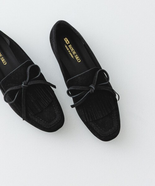 RODE SKO（ロデスコ）の「リボンフリンジローファー（ローファー・レディース・BLACK/BROWN・36/37/38）」の6枚目の写真