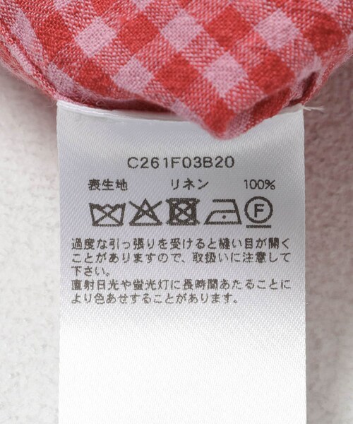URBAN RESEARCH（アーバンリサーチ）の「『別注』Cale×URBAN RESEARCH　ギンガムチェックシャツ（シャツ/ブラウス・メンズ・PINK×RED・3/4）」の16枚目の写真