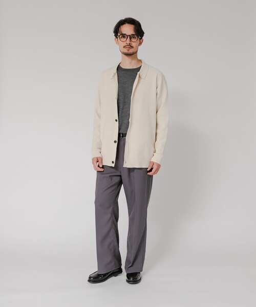 URBAN RESEARCH（アーバンリサーチ）の「モールリュクスポロカーディガン（カーディガン/ボレロ・メンズ・IVORY/CHARCOAL/BLACK・M/L）」の12枚目の写真
