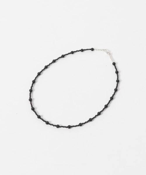 URBAN RESEARCH ROSSO（アーバンリサーチロッソ）の「LAPUIS　SV ROUND STONE NECKLACE（ネックレス・レディース・WHITE/BLACK・-）」の6枚目の写真