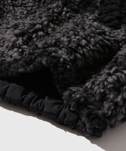 ADAM ET ROPE'(アダムエロペ)の「【NOMA RHYTHM TEXTILE/ノーマリズム テキスタイル】DYG Reversible Sherpa Hoody(パーカー・メンズ・ブラック・2/3)」の12枚目の写真
