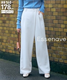 slattgir | 高身長　ラップワイドパンツ（トールサイズ）Essenave(スラックス)