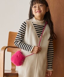 ROPE' PICNIC（ロペピクニック）の「【KIDS】洗える・パチパチしにくい・アンチピリング/衿フリルニットプルオーバー（ニット/セーター・キッズ）」