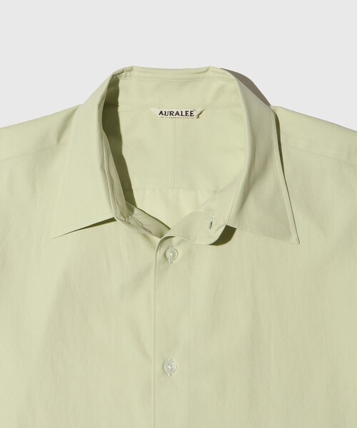 ADAM ET ROPE'(アダムエロペ)の「【AURALEE/オーラリー】WASHED FINX TWILL SHIRT(シャツ/ブラウス・メンズ・ホワイト/ライトグリーン/ブルー・3/4/5)」の21枚目の写真