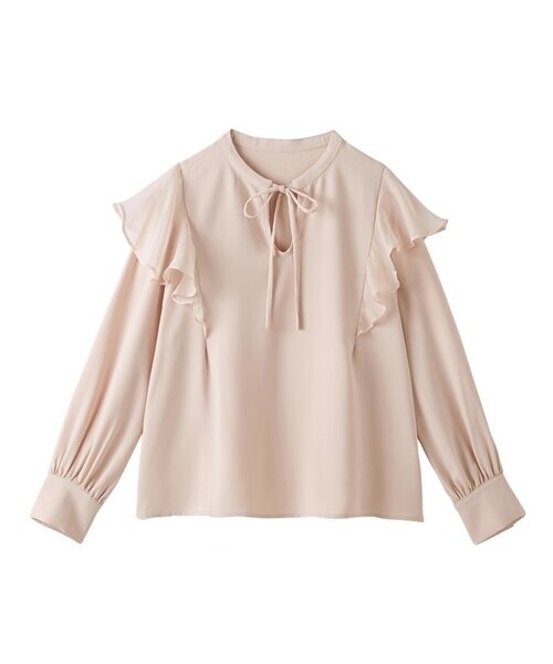 小さいサイズ レディース ラッフル ブラウス 低身長さん 小柄女性 SS/S/M/L ニッセン nissen ニッセン 小さいサイズ レディース ラッフル ブラウス 低身長