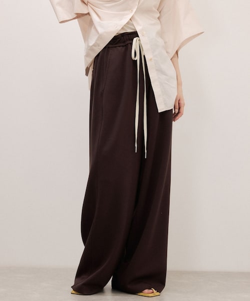 ADAM ET ROPE'(アダムエロペ)の「【サステナブル】UNSEENジャージパンツ(その他パンツ・レディース・ブラック/ダークブラウン/ピンク・36/38)」の6枚目の写真