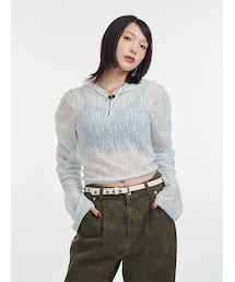 jouetie | ギャザースリーブレースフーディ(Tシャツ/カットソー)