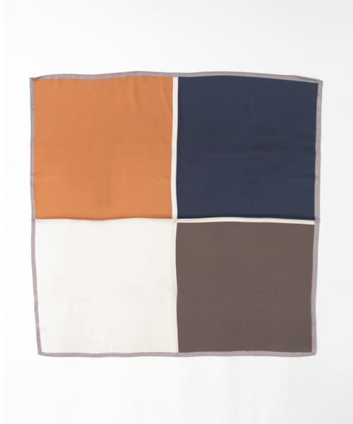 KBF（ケイビーエフ）の「カラーブロックストール（ストール/ショール・レディース・RED/BLE/ORG・One/one）」の3枚目の写真