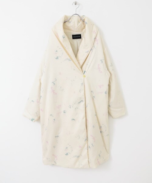 URBAN RESEARCH DOORS（アーバンリサーチドアーズ）の「mizuiro ind　print batting coat（その他アウター・レディース・ivory・one）」の3枚目の写真