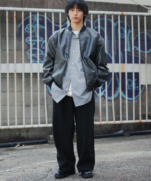 SENSE OF PLACE by URBAN RESEARCH（センスオブプレイスバイアーバンリサーチ）の「ヴィンテージライクMA-1（MA-1・メンズ・BLACK/BROWN・M/L）」の16枚目の写真