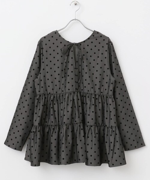 URBAN RESEARCH ROSSO（アーバンリサーチロッソ）の「TORRAZZO DONNA　Polka Dots Tiered Blouse（シャツ/ブラウス・レディース・GRAY・FREE）」の9枚目の写真