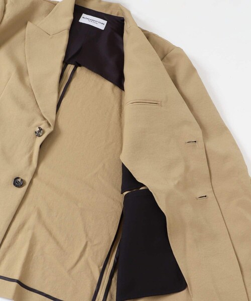 URBAN RESEARCH(アーバンリサーチ)の「NOMARHYTHM TEXTILE Wide Lapel Tailored Jk(テーラードジャケット・レディース・Black/Beige・1)」の12枚目の写真