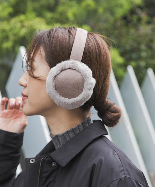 URBAN RESEARCH DOORS(アーバンリサーチドアーズ)の「ファーイヤーマフ(イヤーマフ・レディース・GREIGE/BLACK・One)」の8枚目の写真