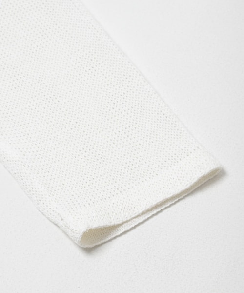 URBAN RESEARCH（アーバンリサーチ）の「PURLAM　WASHI L-G TENJIKU JACKET（ニット/セーター・メンズ・WHITE/BLACK・2/3）」の5枚目の写真