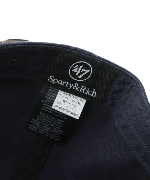 ADAM ET ROPE'（アダムエロペ）の「【Sporty&Rich(スポーティー アンド リッチ)】Yankees Serif Outline Hat（キャップ・レディース・ネイビー・F）」の10枚目の写真