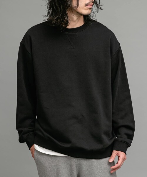URBAN RESEARCH Sonny Label（アーバンリサーチサニーレーベル）の「ヘビーウェイトコットンベーシックスウェット（スウェット・メンズ・ライトグレー/ブラック/杢グレー/ネイビー/チャコール・M/L/XL）」の8枚目の写真